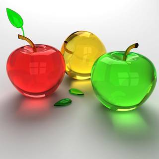 Apple crystal wallpaper