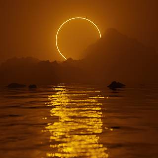 Winter sun 4k wallpaper