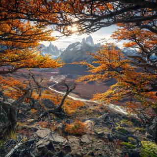 Patagonia autumn wallpaper