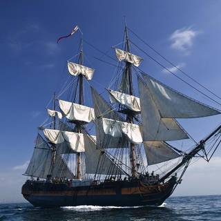 Ancient ships wallpaper