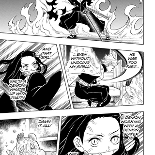 Demon Slayer manga panels wallpaper