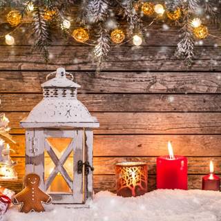 Cozy Christmas aesthetic wallpaper