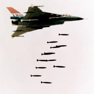 Aerial bombardment wallpaper