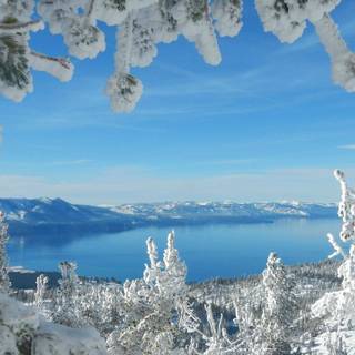 Lake Tahoe winter wallpaper