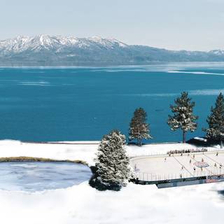 Lake Tahoe winter wallpaper