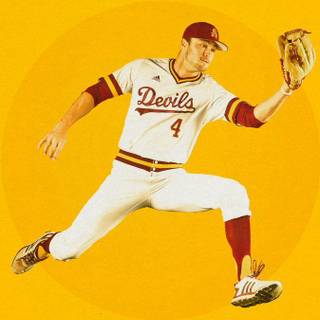 Yellow baseball wallpaper