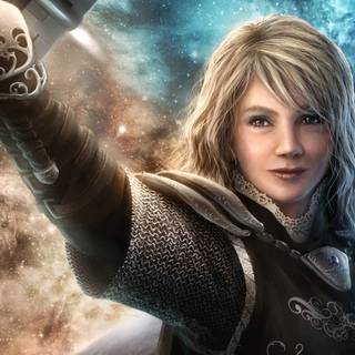 Space women HD wallpaper