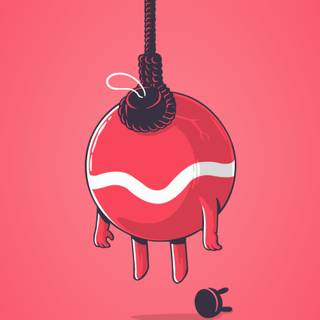 Minimal Christmas desktop wallpaper