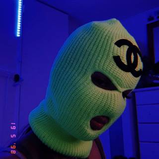 Green ski mask wallpaper