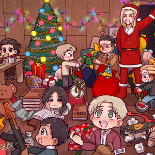 Attack On Titan Christmas wallpaper