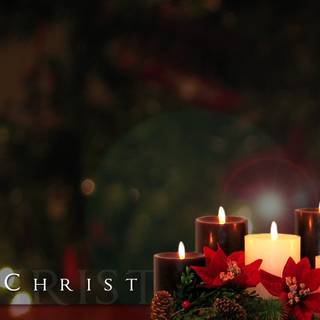 Candlelight Christmas wallpaper