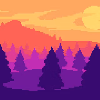 Cute pixel art wallpaper