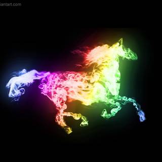 Glowing animals wallpaper