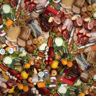 Food waste wallpaper