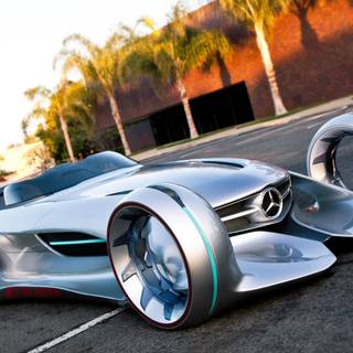Mercedes Benz Silver Lightning wallpaper