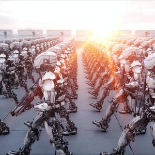 Sentient robot wallpaper