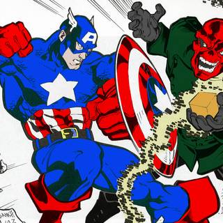 Red Skull Marvel Comics desktop wallpaper