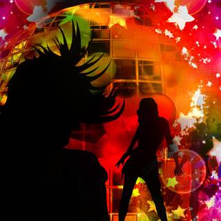 Disco girl wallpaper