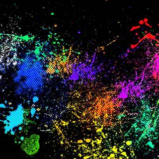 Neon paint wallpaper