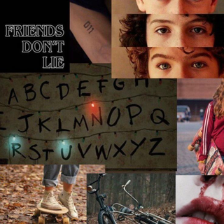 Stranger Things collage wallpaper