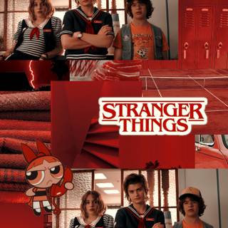 Stranger Things collage wallpaper