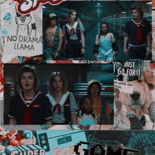 Stranger Things collage wallpaper