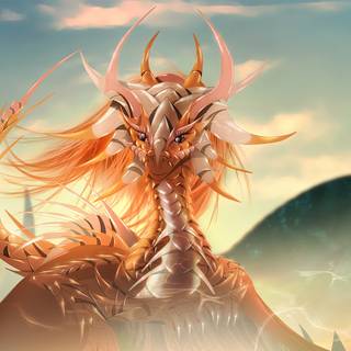 Dragon sketch wallpaper