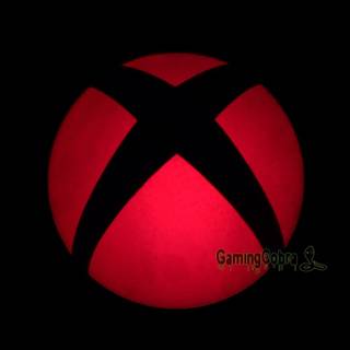Red and black Xbox logo wallpaper