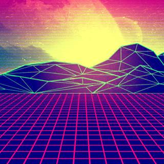 Vaporwave minimal wallpaper