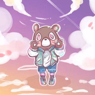 Kanye bear wallpaper