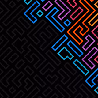 Neon shapes wallpaper