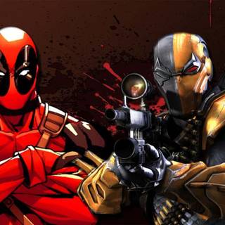 Deathstroke vs Deadpool wallpaper