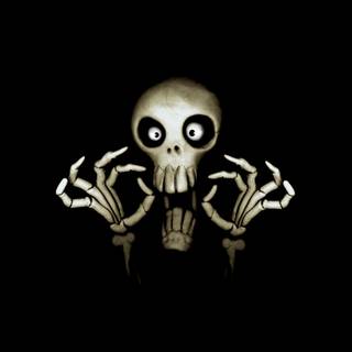 Funny skull wallpaper