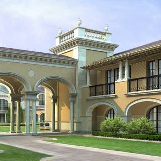 Mansion house wallpaper