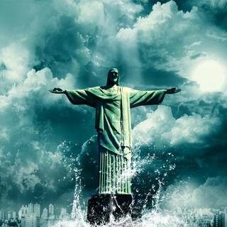 Jesus statue wallpaper