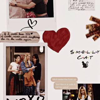 Valentines Day aesthetic collage wallpaper