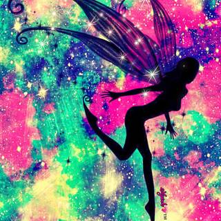 Colorful fairy wallpaper