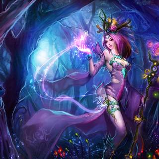 Colorful fairy wallpaper