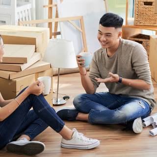 Apartment couple wallpaper