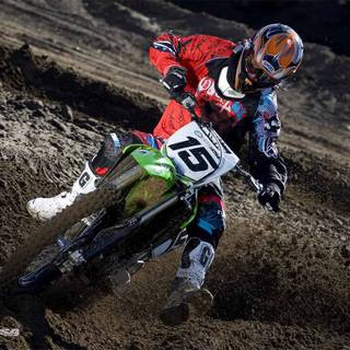 Kawasaki dirt bike wallpaper