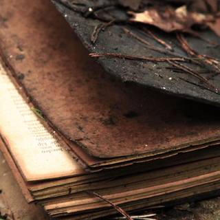 Vintage books wallpaper