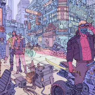 Cyberpunk winter wallpaper