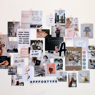 Gold collage wallpaper