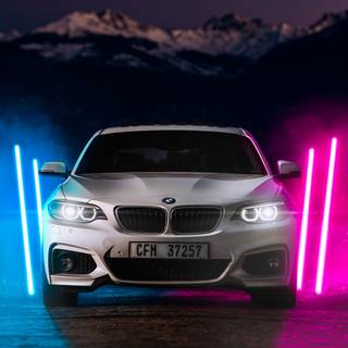 Neon BMW wallpaper