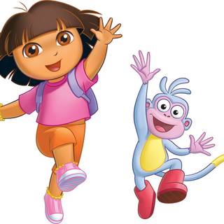 Dora and Boots wallpaper