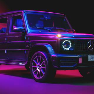 Purple Mercedes-Benz wallpaper