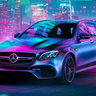 Purple Mercedes-Benz wallpaper
