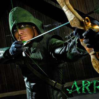 Green Arrow bow and arrow wallpaper