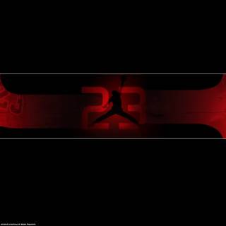 Red Jordan logo wallpaper