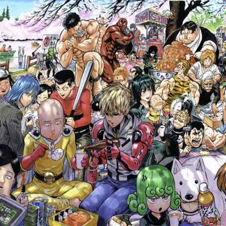 One Punch Man Team wallpaper